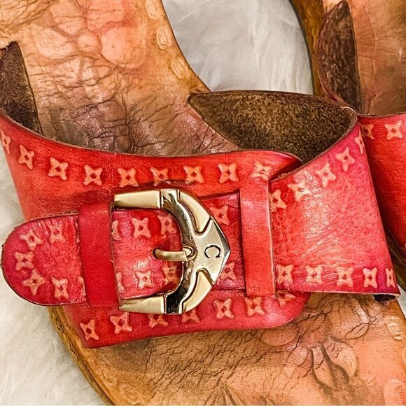 🍋 Max Maros • Women’s Leather & Cork Sandals Size EU 35 - Picture 9 of 10